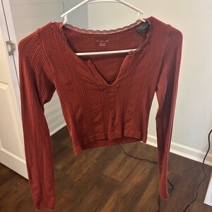 Urban Outfitters Terracotta Knit Blouse